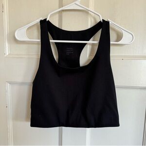 Girlfriend Collective black Paloma racerback sports bra size large.